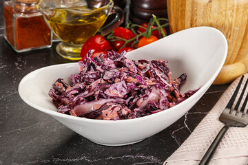 Coleslaw salad with cabbage and carrot