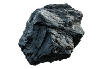 Charcoal energy bank isolated on transparent background