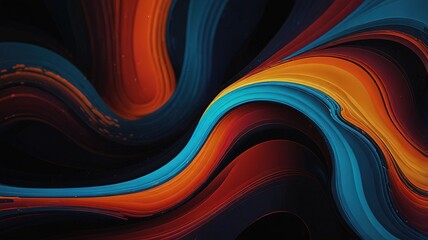 Obraz premium Trendy simple color gradient abstract background with dynamic wave line effect. Vector Illustration For Wallpaper, Banner, Background, Card, Book Illustration, landing page