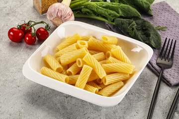 Italian cuisine - cooked pasta tortiglioni