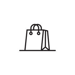 Shopping bag icon vector.