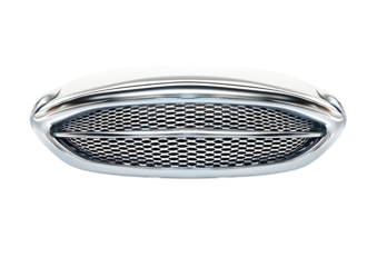 Silver Car Grille Isolated on a transparent background