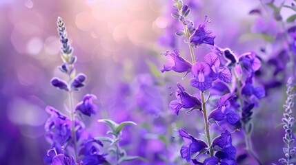 Beautiful fragrance of purple flower