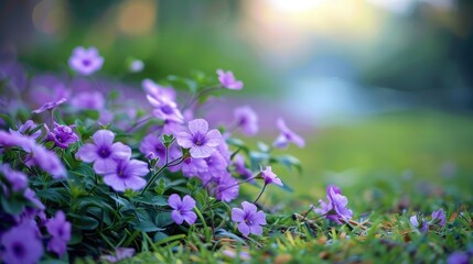 Beautiful fragrance of purple flower