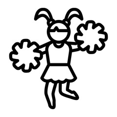 High School Cheerleading Icon