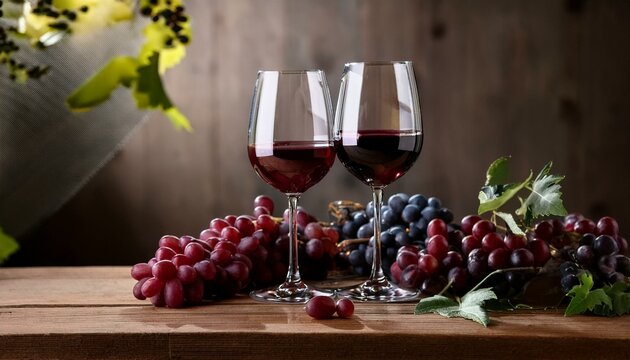 A sophisticated wine retirement party invitation mockup featuring two glasses of deep red wi