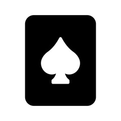 Fototapeta premium Spades Playing Cards icon Symbol color editable