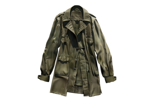 Concealment coat isolated on transparent background