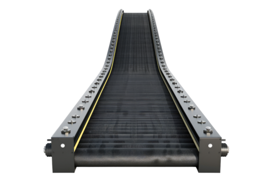 Conveyor belt isolated on transparent background