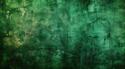 Obraz premium Green grunge backdrop featuring old design