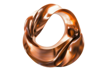 cooper sculpture isolated on transparent background