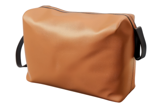 Cosmetic bag isolated on transparent background