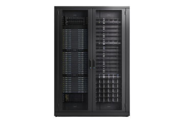 Data center esential isolated on transparent background