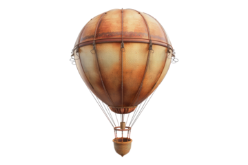 Dirigible balloon isolated on transparent background