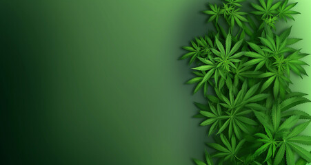 green cannabis background