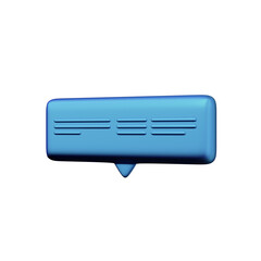 Various toon 3D icons of speech bubbles