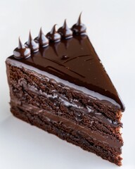 Slice of Rich Chocolate Cake
