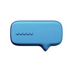 Various toon 3D icons of speech bubbles