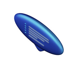 Various toon 3D icons of speech bubbles