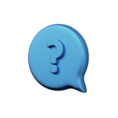 Various toon 3D icons of speech bubbles