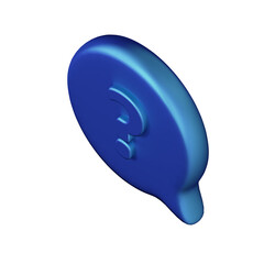 Various toon 3D icons of speech bubbles