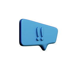 Various toon 3D icons of speech bubbles