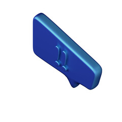 Various toon 3D icons of speech bubbles