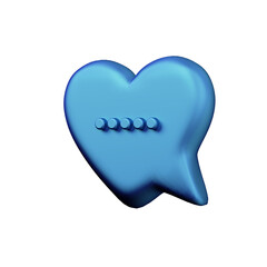 Various toon 3D icons of speech bubbles