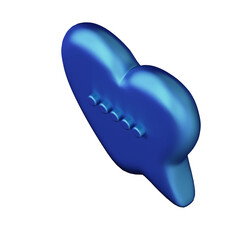 Various toon 3D icons of speech bubbles