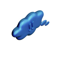 Various toon 3D icons of speech bubbles