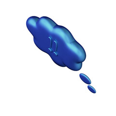 Various toon 3D icons and signs