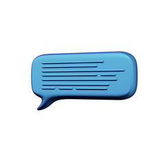 Various toon 3D icons of speech bubbles