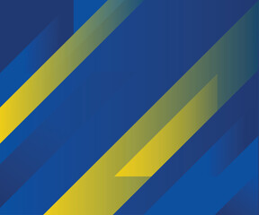 Flat striped abstract background, yellow blue duotone wallpaper