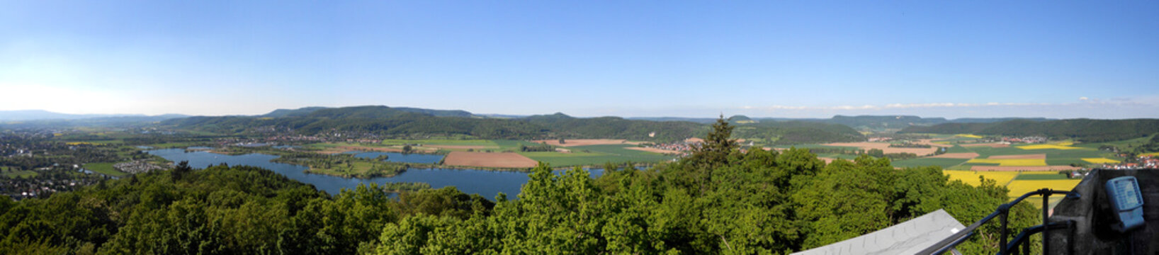 Eschwege Panorama Leuchtberg Bismarckturm