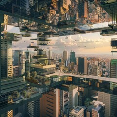 country skyline at night