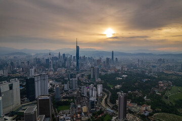 scenery in kuala lumpur city.kuala lumpur is the city in the malaysia