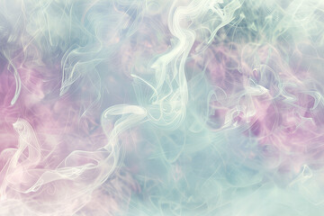 Fototapeta premium Title: Abstract Soft Pastel Smoke Background: Colorful, Airy, and Ethereal Artwork for Design Projects and Digital Illustration