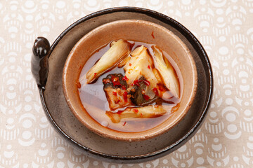 鱈の中華風蒸し物を土鍋で作る