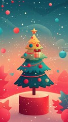 Christmas Tree Illustration