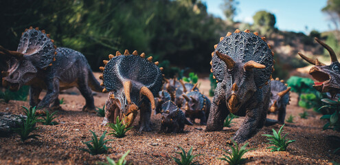 Triceratops Migration: A Herd on the Move © J.M. Tornero