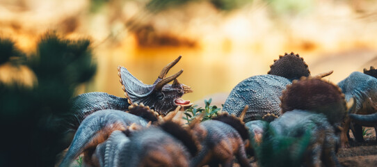 Triceratops Migration: A Herd on the Move © J.M. Tornero