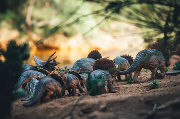 Triceratops Migration: A Herd on the Move © J.M. Tornero