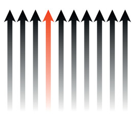 abstract arrows on white background design