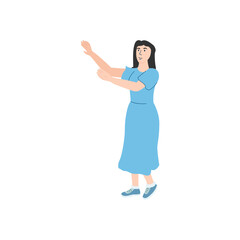 pose of woman doing activity workout