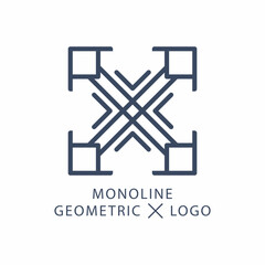 Fototapeta premium X Letter Logo Icon Brand Identity Sign Symbol Template