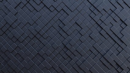 Abstract 3D pattern of dark cubes forming a geometric maze.