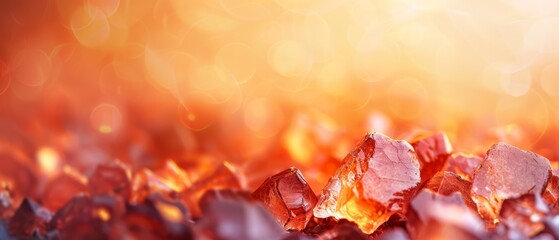 one red on top of two smaller piles, one orange and one yellow