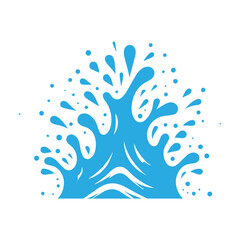 Fototapeta premium Aqua water splash clip 