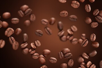 Coffee roasted aroma bean fly explosion