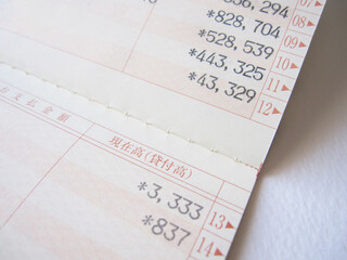 Bankbook Showing Drastic Withdrawal – Empty Balance and...